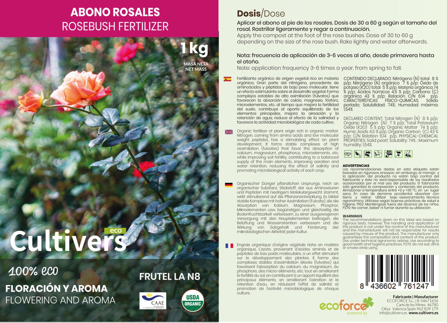 Abono Rosales Ecológico 2 Abono Rosales Ecológico - Imagen 2