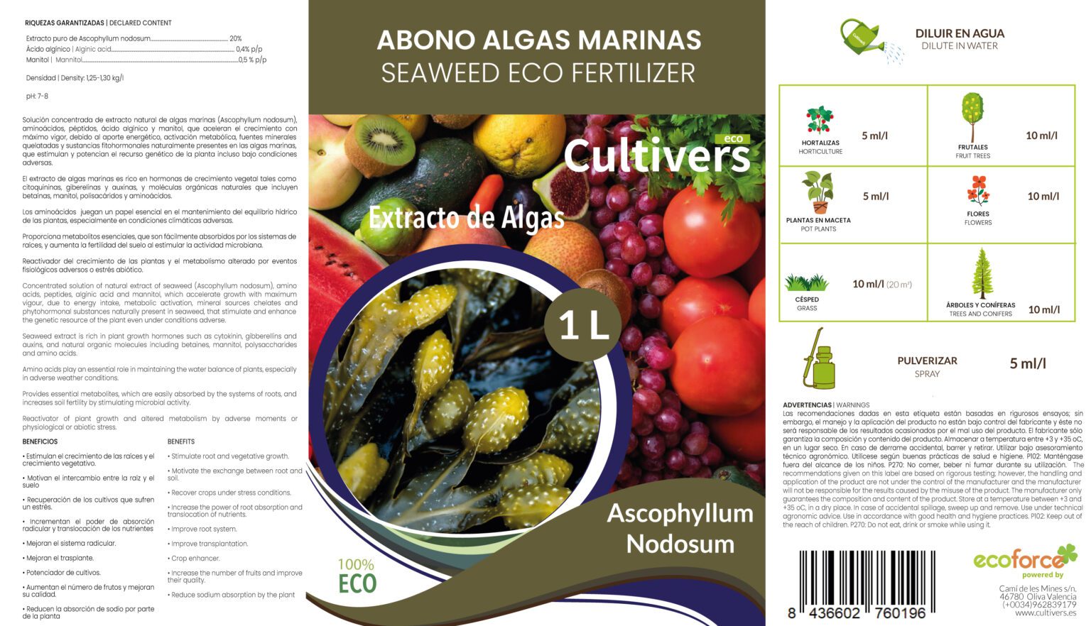 Engrais liquide à base d'algues 2 Engrais liquide à base d'algues – Image 2