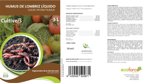 Humus de Lombriz Líquido - Imagen 3