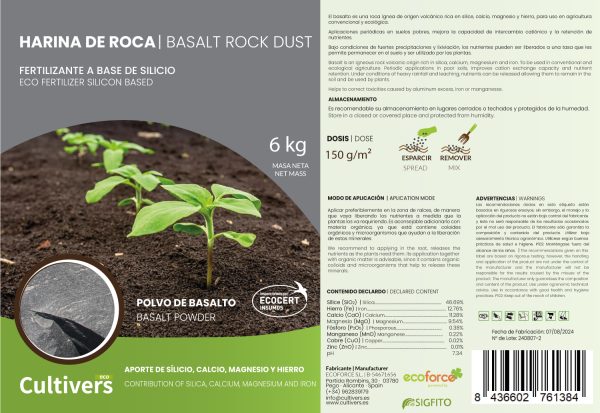 Harina de Roca. Polvo de Basalto - Imagen 3