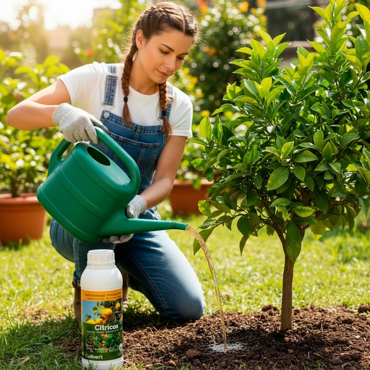 Abono Cítricos Líquido Ecológico 5 abonado regular con fertilizante ecológico Cultivers para cítricos
