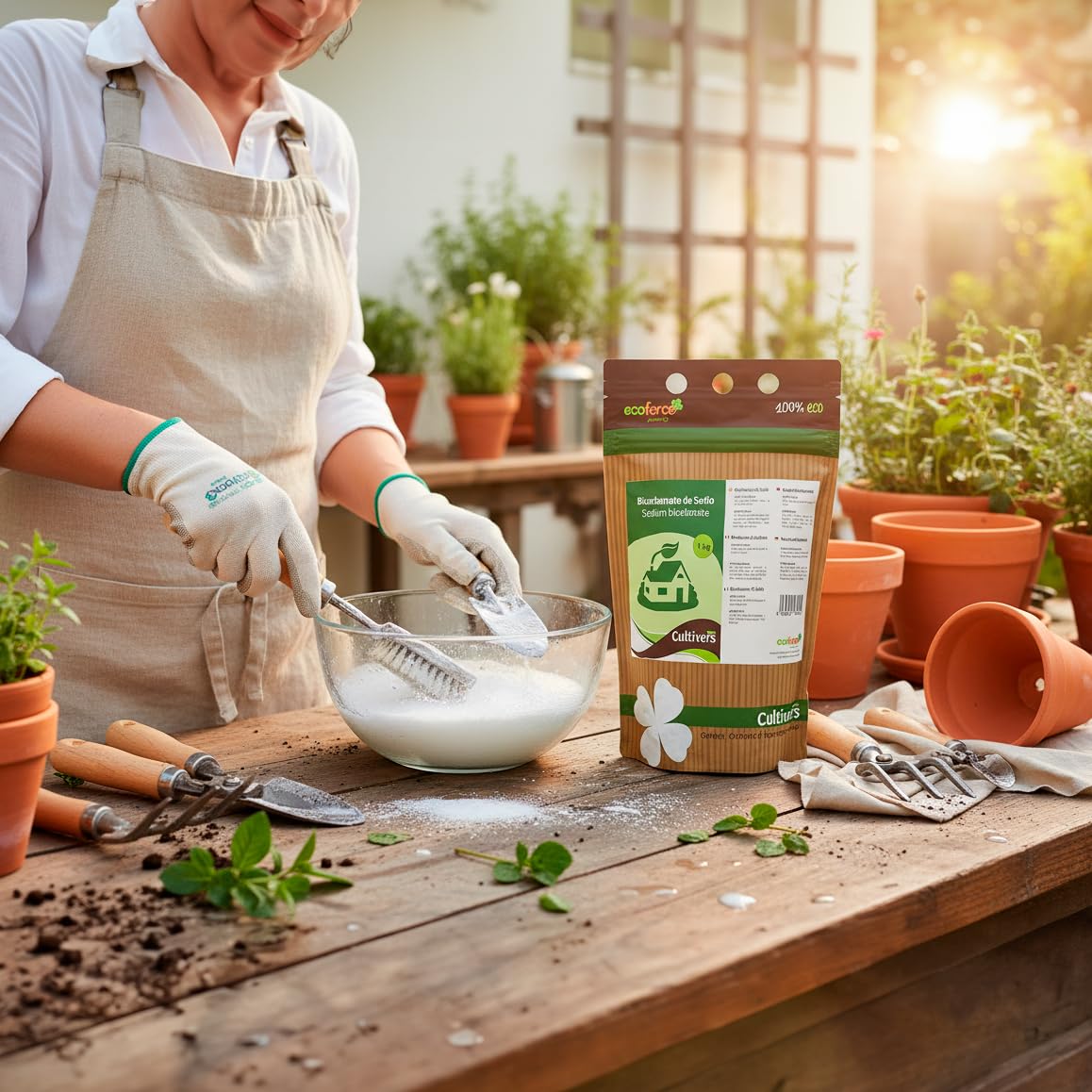 Bicarbonate de sodium 4 Uso de bicarbonato de sodio para limpieza de utensilios de jardín