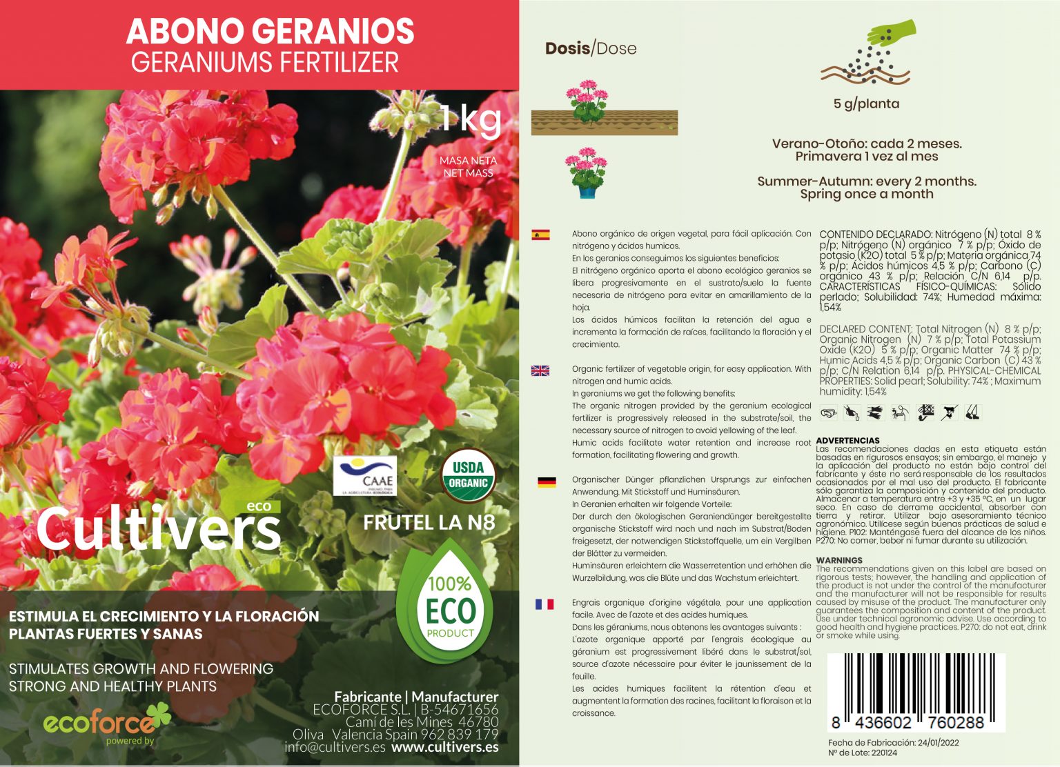 Organic Geranium Fertilizer 3 Organic Geranium Fertilizer - Image 3