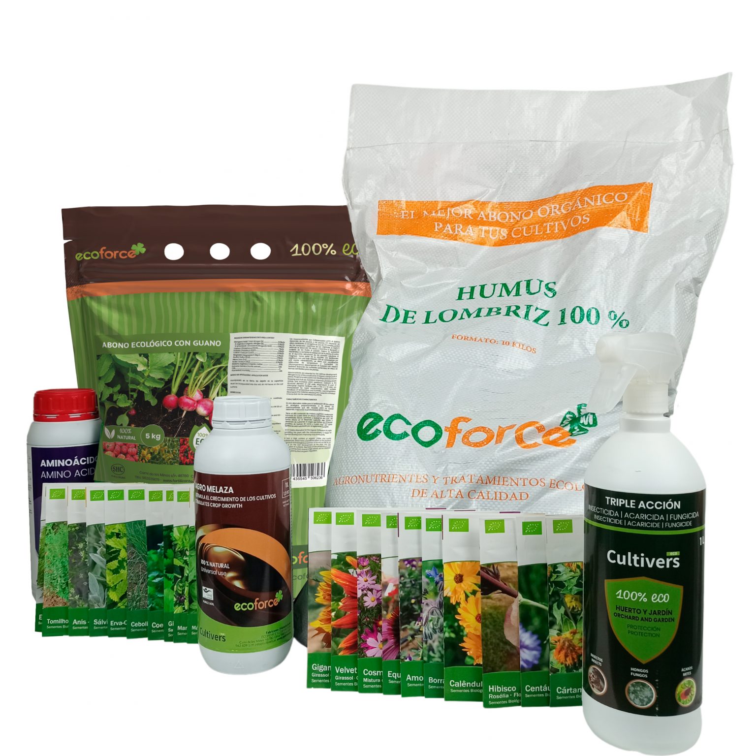 Pack of 6 Aromatic Seeds and 6 Edible Flowers / Fertilizers and Treatments 1 Pack of 6 Aromatic Seeds and 6 Edible Flowers / Fertilizers and Treatments