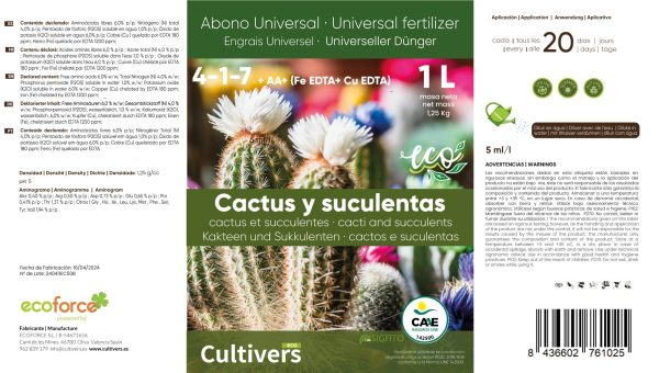 Abono Cactus Líquido Ecológico - Imagen 2