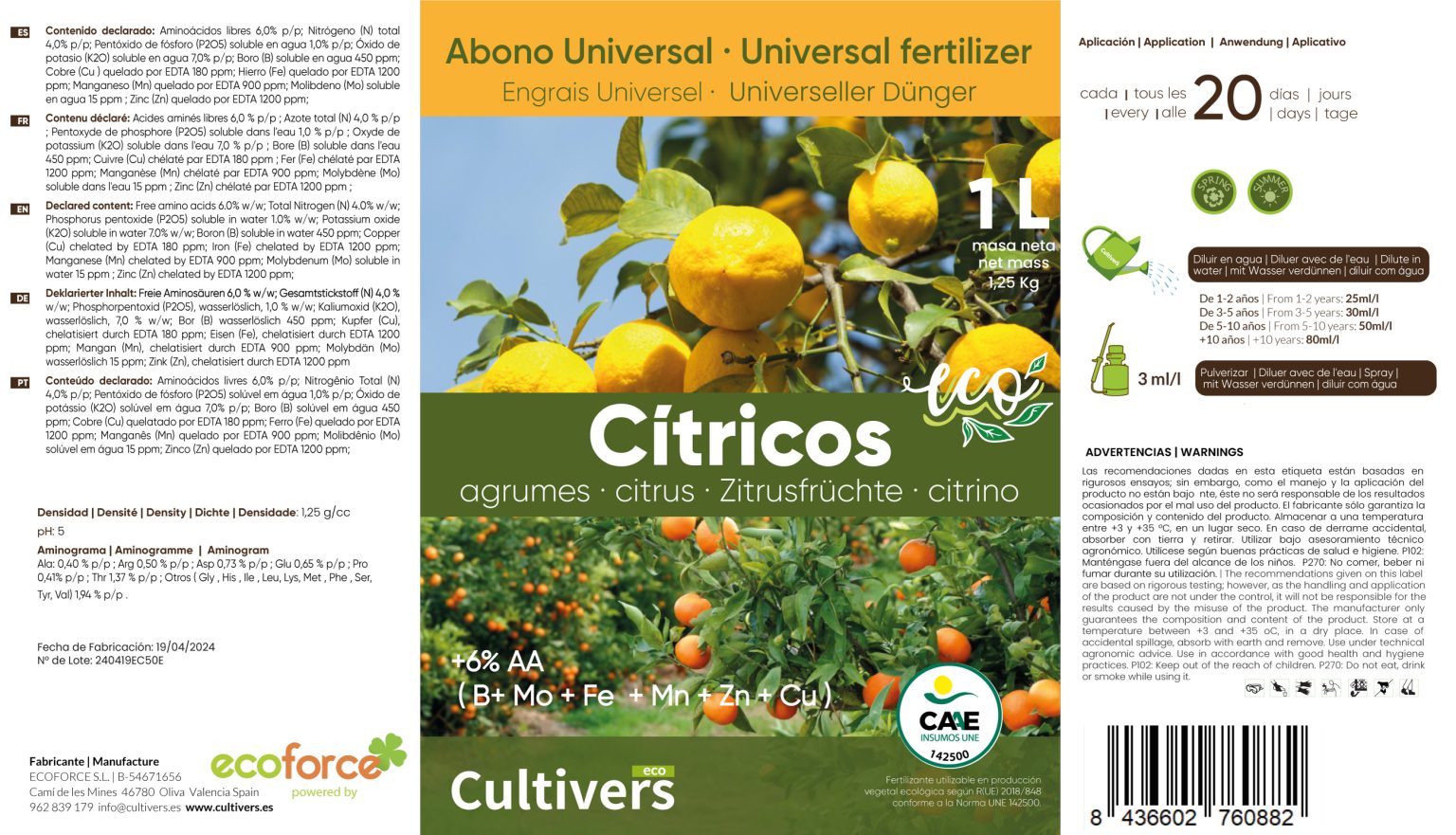 Organic Liquid Citrus Fertilizer 2 Organic Liquid Citrus Fertilizer - Image 2