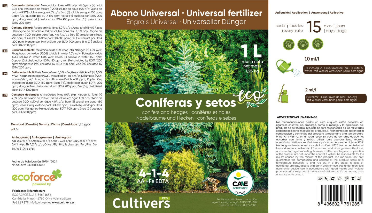 Ecological Liquid Fertilizer for Conifers 2 Ecological Liquid Fertilizer for Conifers - Image 2