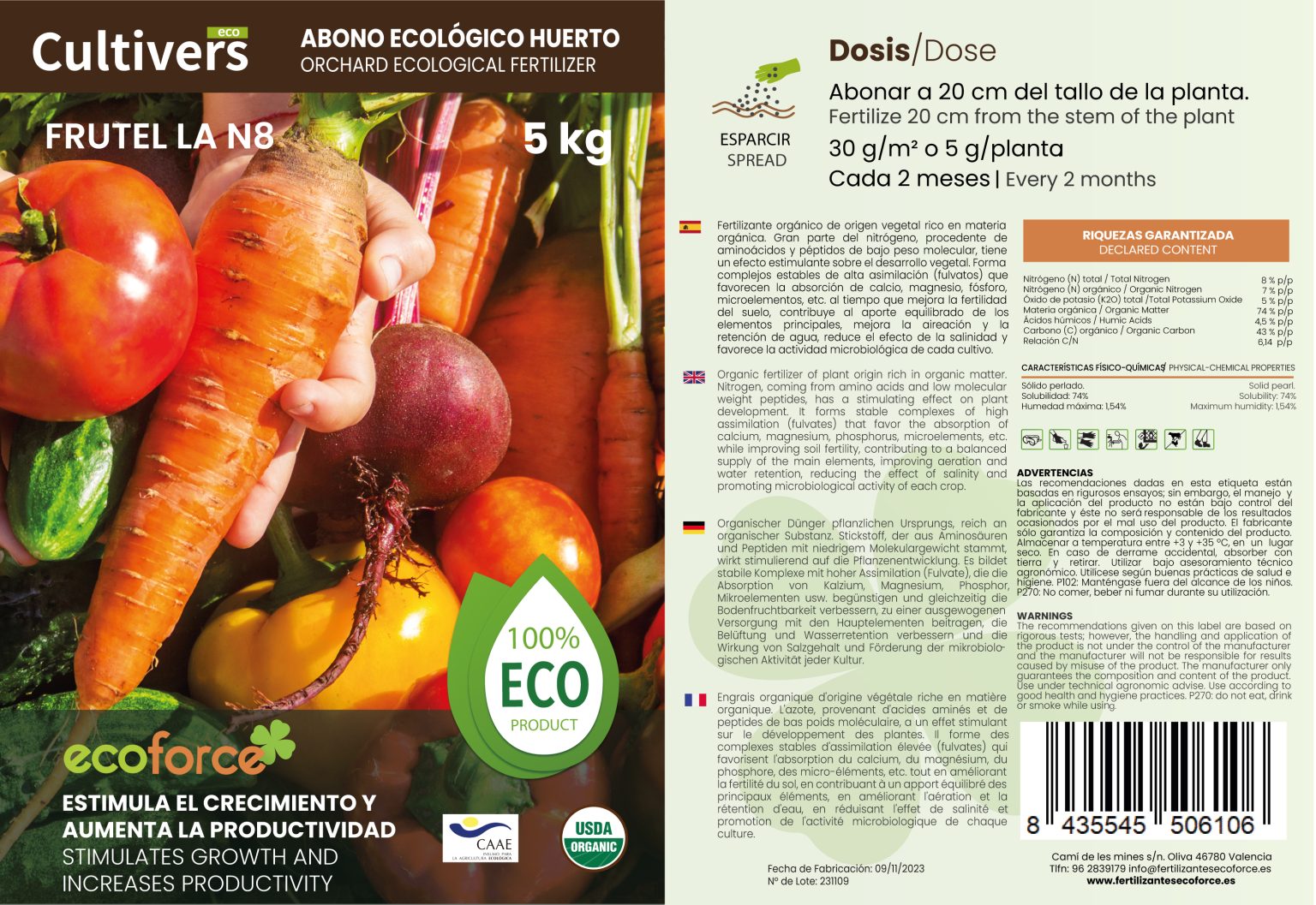 Abono Huerto Ecológico 4 Abono Huerto Ecológico - Imagen 4